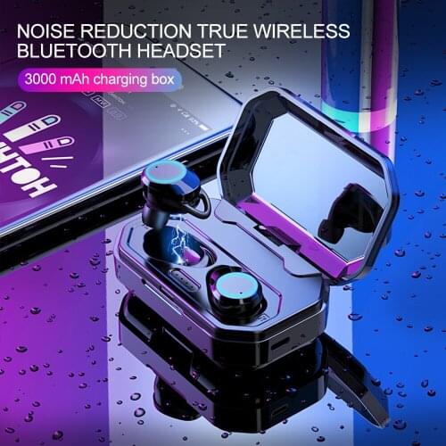 4000mAh TWS BASS Earphone Stereo Wireless Bluetooth Earphones Headphones Waterproof Earbuds With LED Display with Mic Touch Key