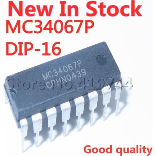 5PCS/LOT MC34067P MC34067 DIP-16 LCD power chip In Stock NEW original IC