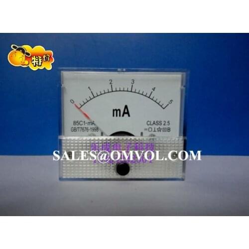 85C1 DC Ampere Meter ammeter often used for Voltage Regulators 1mA 21mA 3mA 5mA 10mA 100mA 200mA 300mA