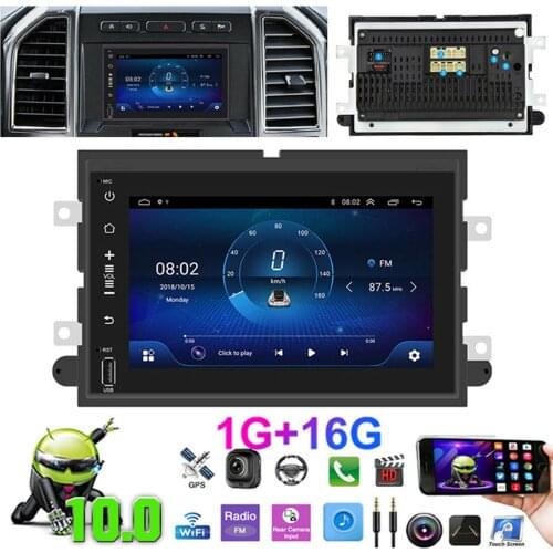 7" Android 10.0 Car Stereo Radio Multimedia MP5 Player for Ford F-150 F250 F350 GPS Navigation Head Unit Bluetooth FM 2 Din