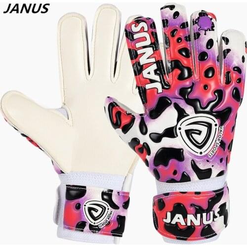 Kids goalkeeper gloves professional football goal keeper thicken goalie soccer gloves youth finger save anti-slip sports glove