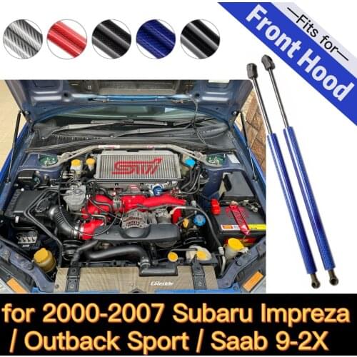 For 2000-2007 Subaru Impreza (GD) WRX STi Sedan Front Hood Bonnet Modify Gas Struts Lift Support Shock Dampers Absoreber Springs