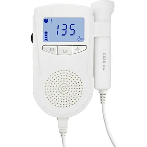 Upgraded 3.0MHz Doppler Fetal Heart rate Monitor Home Pregnancy Baby Fetal Sound Heart Rate Detector LCD Display No Radiation