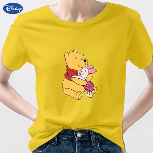 Forever Young Piglet Tshirt Winnie Pooh Tichert Friends T Shirt Woman Summer 7 Color Streetwear Trend Spain Ropa Tumblr Mujer