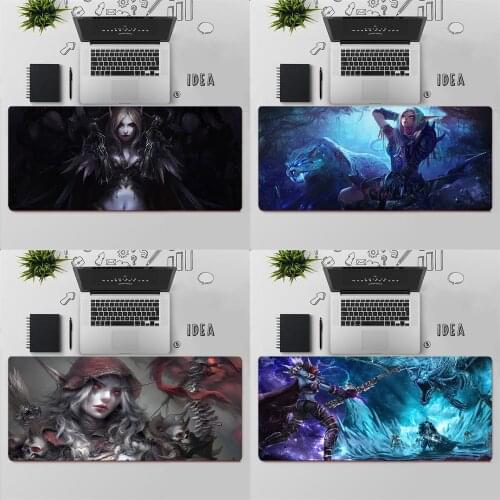 Gaming Mouse Pad Large Mouse Pad PC Gamer Computer Mouse Mat WOW World of Warcraft Sylvanas Mousepad Keyboard Desk Mat Mause Pad