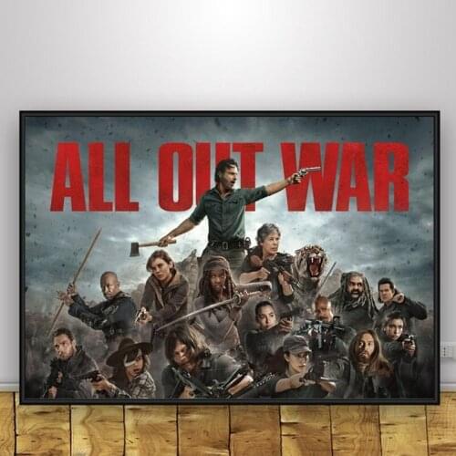 Movie The Walking Dead Canvas painting Wall Art Oil Painting Cuadros Posters and Print Home Decor Wall Picture for Living Room
