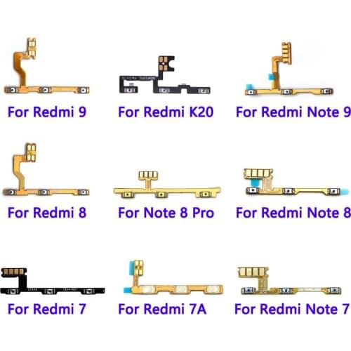 Side Switch Buttons Volume & Power Flex Cable For Xiaomi Redmi Note 7 8 9 7A 8A 9A 8T 9T K20 Pro Plus Lite Power Flex