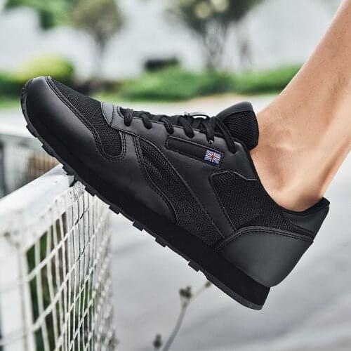 Men Casual Shoes PU Breathable Non-slip Masculino Comfortable Running Outdoor Walking Sneakers Men Shoes Plus Size 36-46 Couple