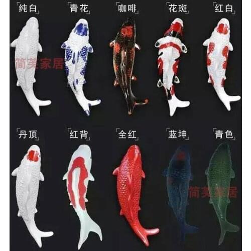 Head Arts Crafts Ceramic wall hanging pendant fish stereo mural hotel restaurant background wall decoration wall sticker