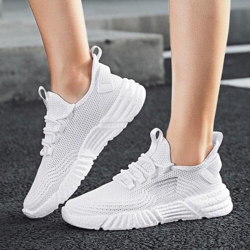 On 39 para sneaker men sport knitting sneakers-mens man spring hot white summer sapatos trainers s shoes mesh Sneaker Casual de
