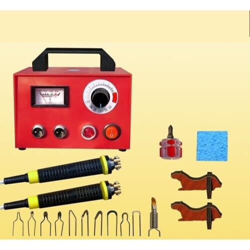 Professional Electrocautery pen Pyrography machine STL Pyrograph pen 100W 220V/110V For Gourd,Plank,Leather,bark