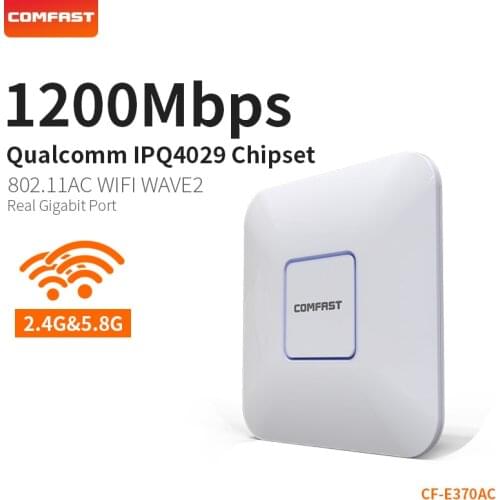COMFAST 1200Mbps Real Gigabit Router Wifi Access Point 2.4Ghz + 5.8Ghz Wireless AP Support Openwrt Wifi Routers CF-E370AC