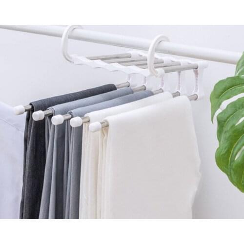 Closet Organizer Trouser Pants Ties Scarf Shawl Rack Hangers For Clothes Drying Rack Home Decoration Accessories Clothes Rack