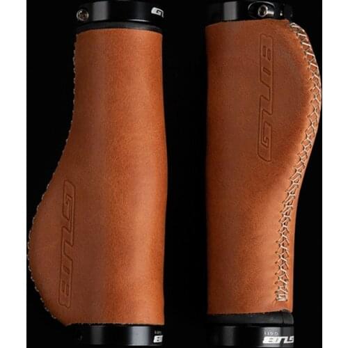 1Pair Mountain Road Cycling Bike Bicycle MTB Handlebar Cover Grips Smooth Anti-slip Handle Grip Lock Bar End Cowhide Weaving Hot