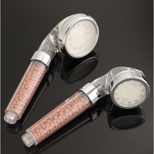 1PC 220mm/235mm 3 Colors LED Hand Hold Shower Head Temperature Sensor Anion Filter Water Flow Generator Spray Nozzle Shower Head