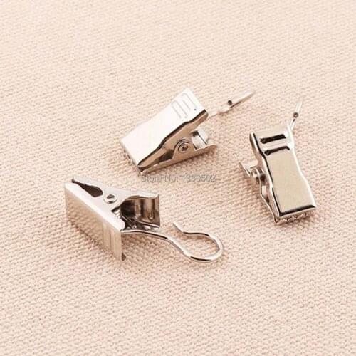 10pcs/lot Silver Color Metal Top Quality Hook Clips Label clip For Garment hardware accessories