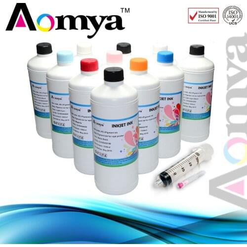 12 Color/set Aomya Pigment ink Compatible For HP Designjet Z3100/Z3200 Printer to refill pigment ink 1000ml/pc bulk ink