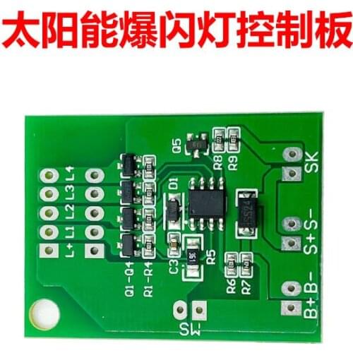 6V4 Way Solar Flash Light Controller Solar Traffic Warning Light Circuit Board Flash Light Control Panel