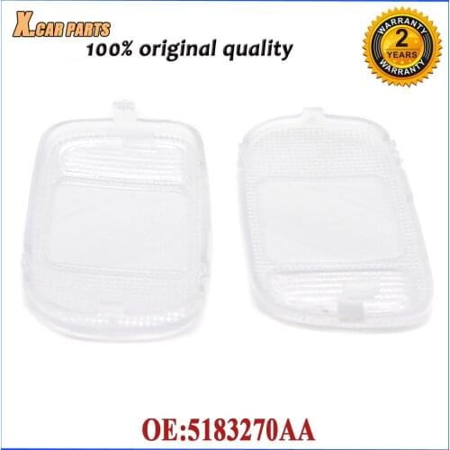 Car 5183270AA 5183271AA LH & RH Overhead Console Dome Map Reading Light Lamp Lens For Dodge Ram 1500 2500 3500 4500 5500 02-10