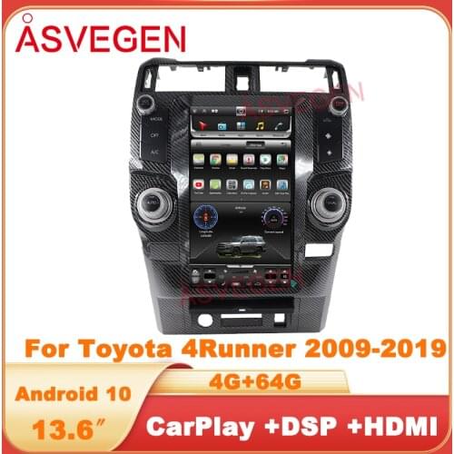 13.6" Android 10.0 For Toyota 4Runner 2009-2019 With 64G Tesla Car Multimedia Player Navigation Audio Radio HeadUnit Stereo