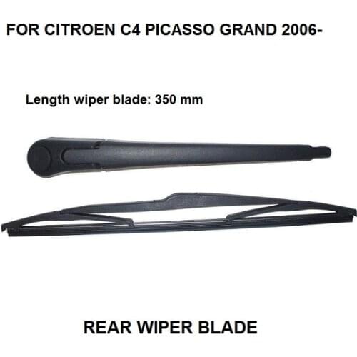 CAR BACK WIPER FOR CITROEN C4 GRAND PICASSO (2006-2016) 350MM REAR WIPER ARM + BLADE SET NEW
