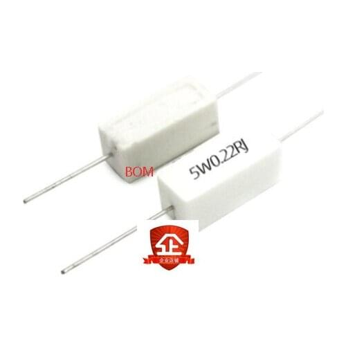 10pcs 5W 5% Cement Resistor Power Resistance 0.1 ~ 10K 0.1R 0.5R 1R 10R 100R 0.22 0.33 0.5 1 2 5 8 10 15 20 25 30 100 1K 10K ohm