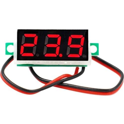0.28 Inch Red Blue Digital LED Mini Display Module DC2.5V-30V Voltmeter Voltage Tester Panel Meter Gauge Motorcycle Car
