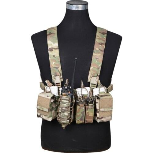 Emersongear Tactical Chest Rig D3CR Rapid Assault Military Armor 5.56 Walkie Pouch Airsoft Hunting Carrier Vest Combat Vest