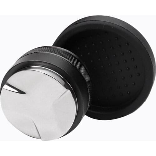 53mm Espresso Tamper Dispenser,Double-Head Coffee Leveler,Espresso Tamper with Adjustable Depth with Silicone Tamper Mat