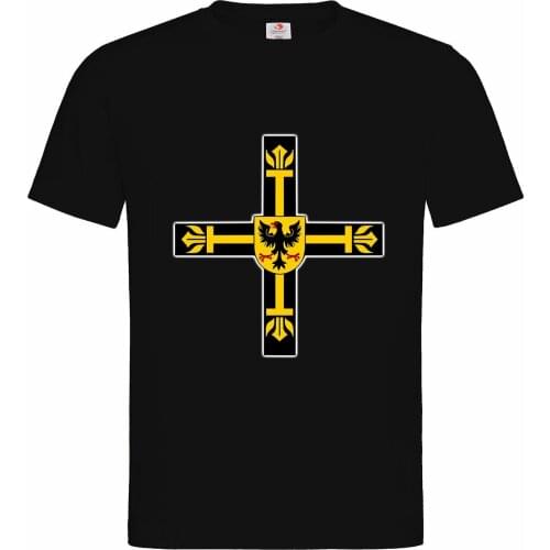 Teutonic Knights Symbol Cross T-Shirt. Summer Cotton Short Sleeve O-Neck Mens T Shirt New S-3XL