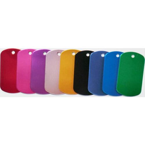 20PCS 10Colors Oval Shaped Personalized Dog Cats Dogs ID Tags Customized Pet Name Aluminum TAG ID Engraved Laser Dog Accessories