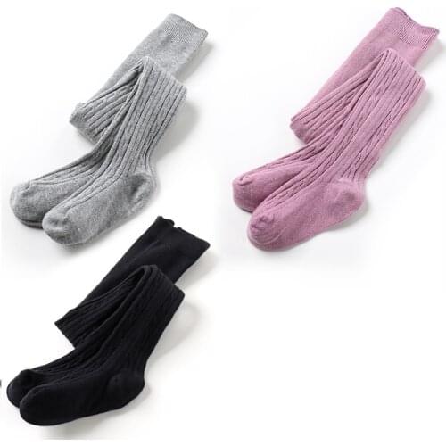 3/2Pcs/set Baby Tights Solid Color Soft Cotton Warm Knitted Boy Girl Tights Winter Autumn Newborn Toddler Girls Boys Pantyhose
