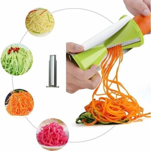 Zucchini Spaghetti Maker Best Spiraler Spiralizer Noodle Zoodler Fettuccine Pasta Hand Slicer
