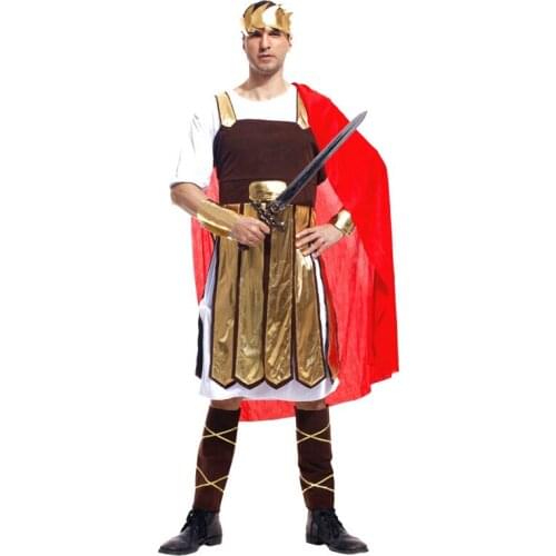Man Halloween Ancient Rome King Costumes Adult Spartan Warrior Cosplay Carnival Purim Parade Nightclub Bar Role Play Party dress