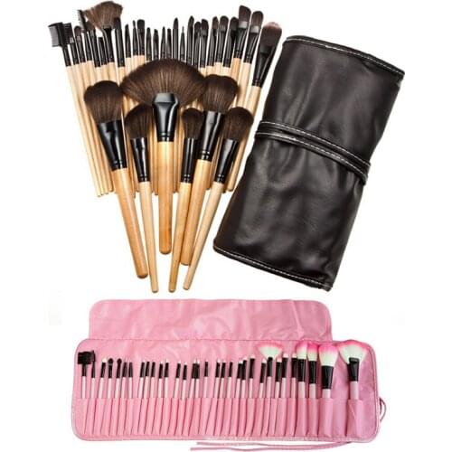 32 Pcs Professional Superior Soft Cosmetic Makeup Brush Set Kit Women Makeup Sets + Pouch Bag Case ETS88
