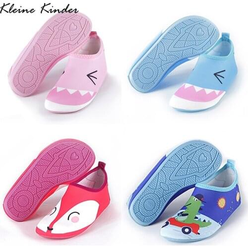 Kids Sneakers Cartoon Barefoot Swimming Shoes Children Water Aqua Seaside Beach Slippers Anti-Slip Surfing Snorkeling Sport Shoe