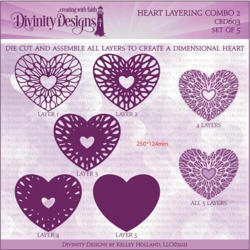 New Metal cutting dies Heart Layering cut die mold card Scrapbook paper craft knife mould blade punch stencils