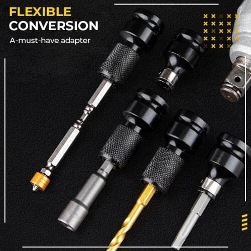 Hex Shank Socket Converter Quick Release Screwdriver Holder Impact Socket Conversion Adapter Tool for Screwdriver