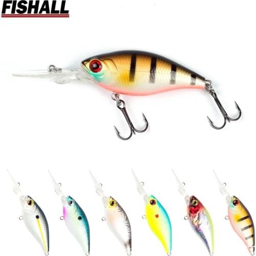 Crank Lure Bait 40mm 60mm 70mm 5.5g 8g 20g Deep Diving Crankbait Floating Depth 1.5m 2.0m 3.0m with Long Lip Bill