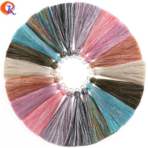 Cordial Design 5Pcs/Bag 7.5cm*1cm Tassel/Accessories Parts/Hand Made/DIY/Tassel With Rhodium Ring/Jewelry Finding/Silk Tassel