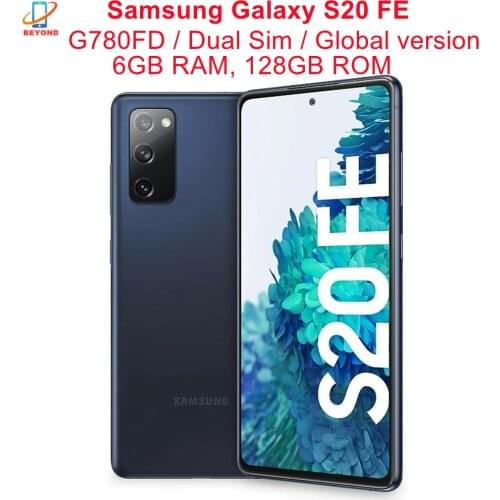 Samsung Galaxy S20 FE S20 Lite G780F/DS Dual Sim Global Version 6.5" ROM 128GB RAM 6GB NFC Octa Core Original 4G LTE Cell Phone