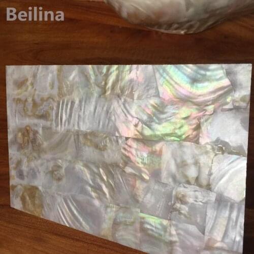 1pieces natural color freshwater shell laminate sheet for decoration materials and wood inlay thickness 0.25mm Size240mm/140mm