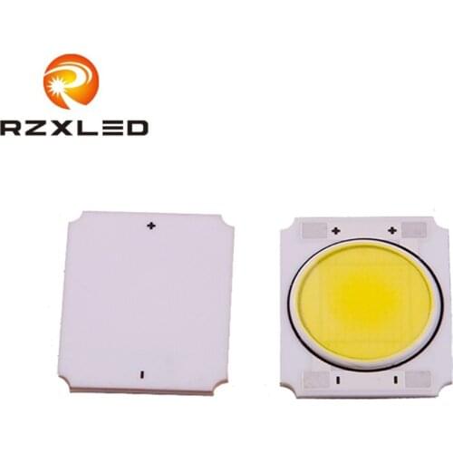 72PCS/LOT Ceramic Substrate 10W White6000K COB LED 24V Licht Chip Emitting Diode rectangle size:22*19*1.5MM diameter size:16mm