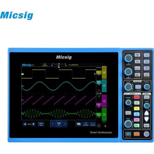 8 inches Micsig Tablet Oscilloscope STO1104C Plus 100MHz 4CH 1GSa Storage Touchscreen with battery