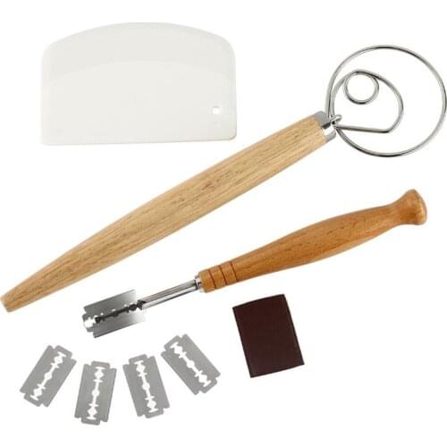 Hot Sale Practical Assorted Bread Making Tool Set Assorted Bread Proofing Tools Kitchen Cake Scraper Dough Whisk Kitchen Tools