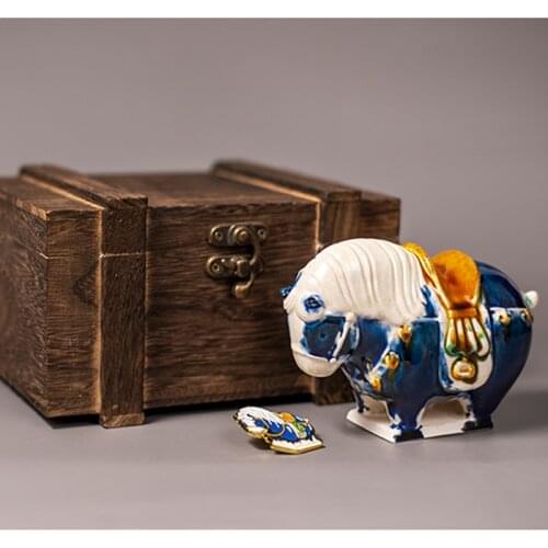 Kawaii Toy authentic three-color pony ceramic collection trendy Kid Doll Christmas gift computer desktop decoration