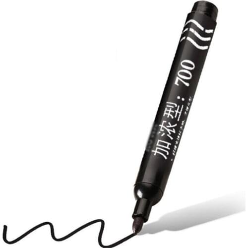 Classic Red/Black Oil Ink Write Smoothly Marker Pen Quick-Drying Permanent Logistics Office Marker Pens Kids Painting Stationery