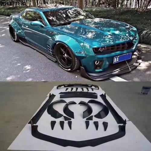 FRP Upainted Car body kit Front bumper lip rear diffuser lip side skirts for Chevrolet Camaro MB style 10-14