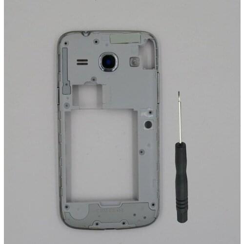 For Samsung Galaxy Core Plus G350 G350E New Phone Housing Center Frame Chassis Cover With Camera Glass Lens + Tool