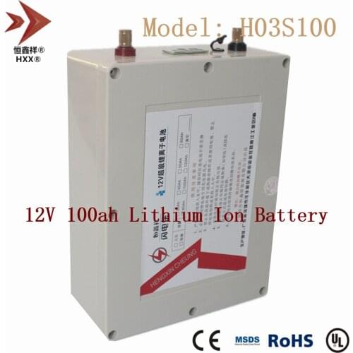 12V 100Ah Lithium Ion Battery Pack Built 80A BMS Deep Cycle with LCD for Backpower Mobile Power Hiking Camping Emergency Light